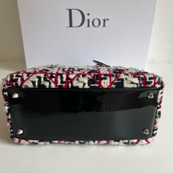 Christian Dior Black Quilted Tweed with Patent Leather
Lady Dior Bag - Picture 7 of 14